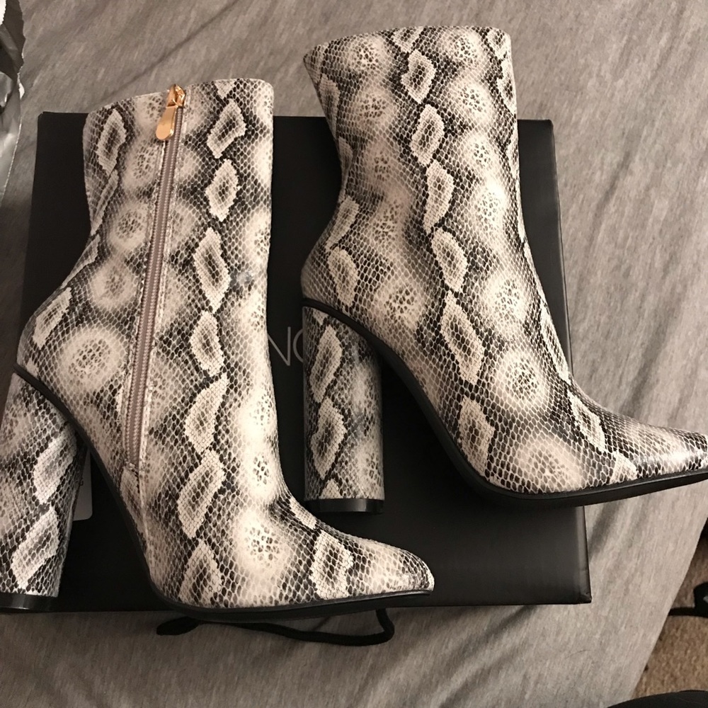Snake Skin booties